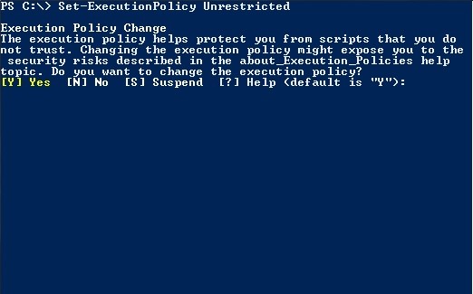 Choosing and Setting a PowerShell Execution Policy