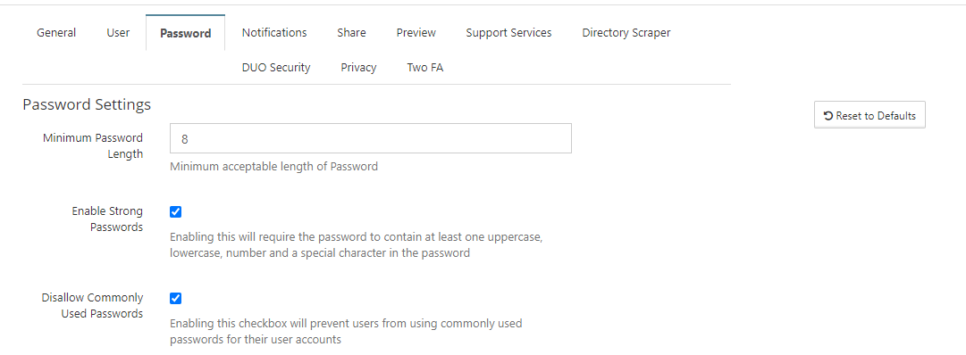 Public Shares and Default Users