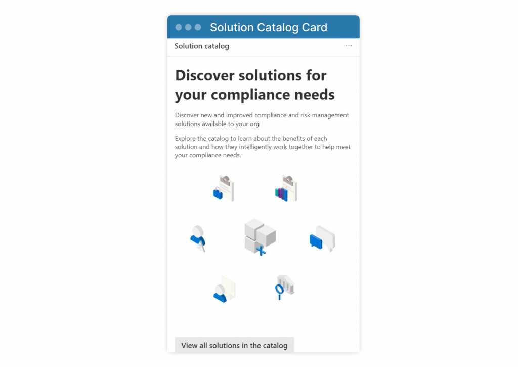 Microsoft Solution Catalog, linking users with Microsoft compliance features