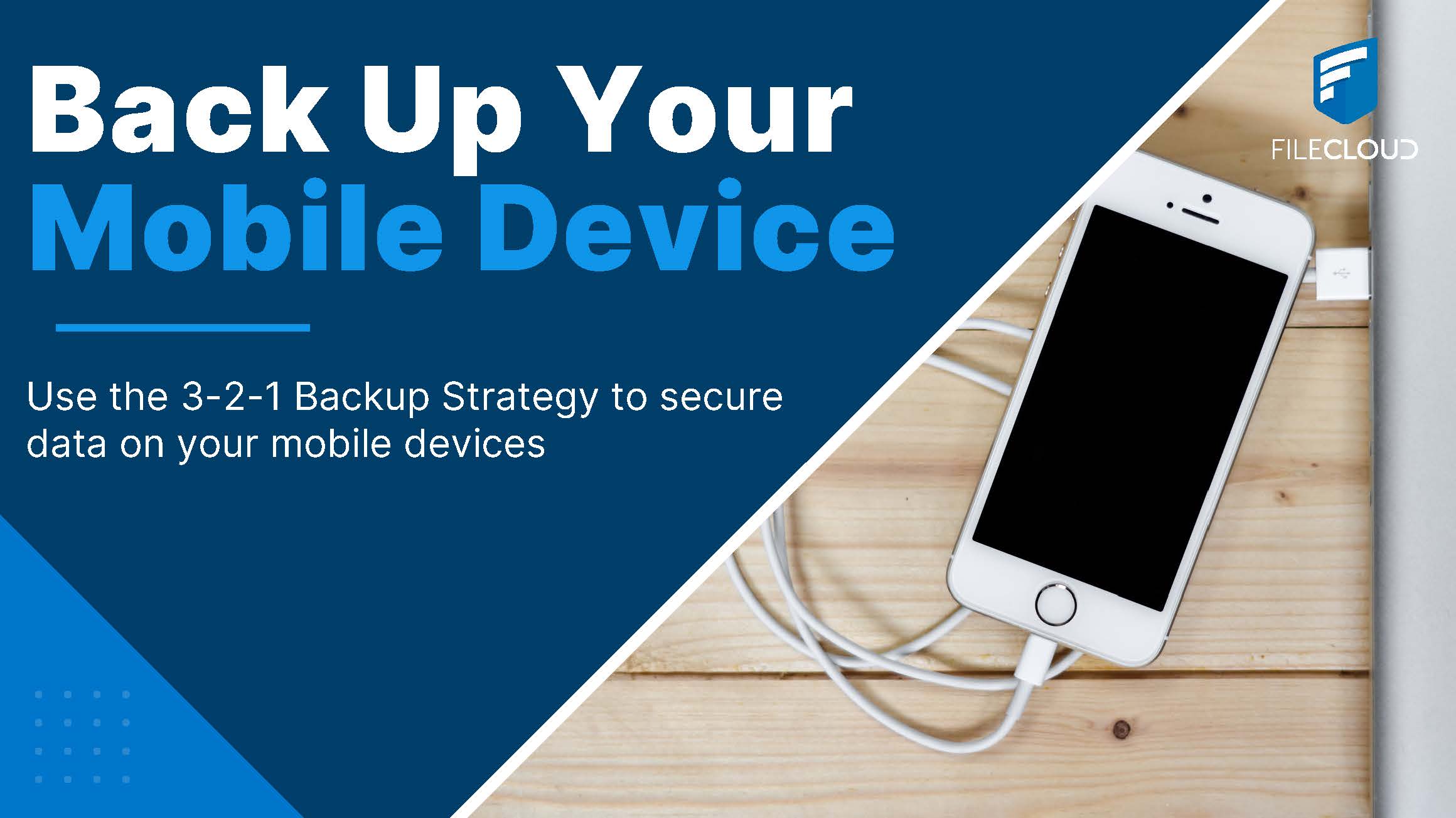 Banner for part 2 of 3-2-1 Backup Strategy series (Mobile Backup)