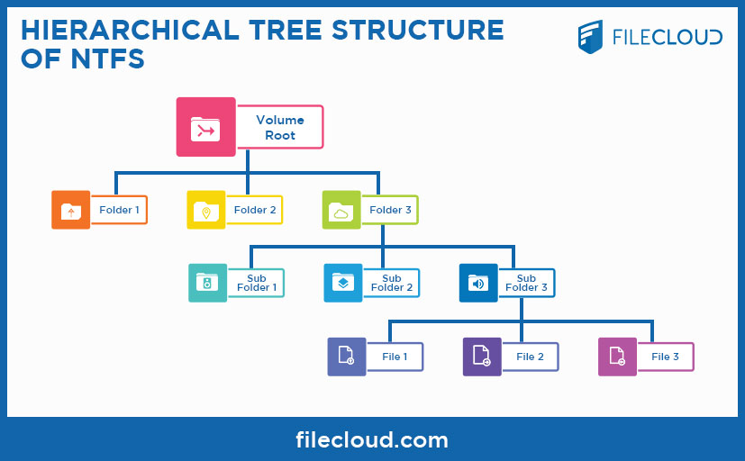 Hierarchical Tree Structure of NTFS