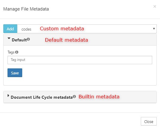 Web Manage Metadata