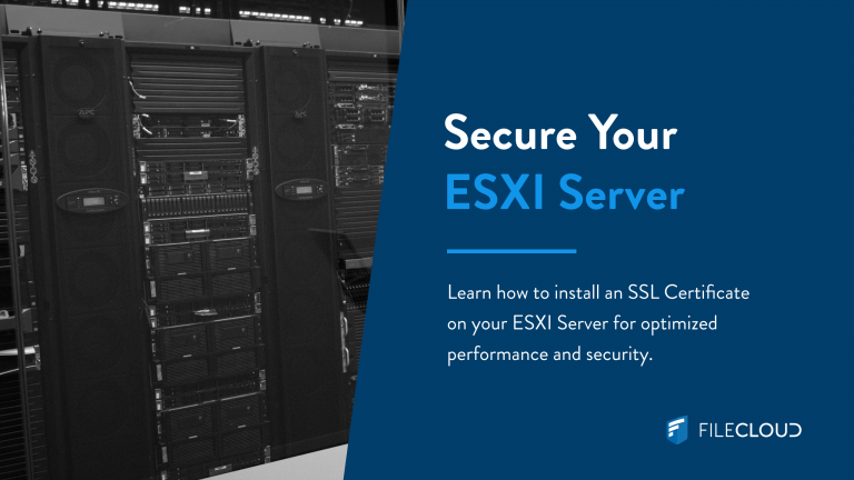 Installing An SSL Certificate On An ESXI Server
