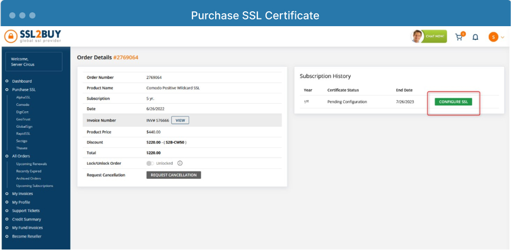 How to enable SSL after purchase - SSL Certificates 