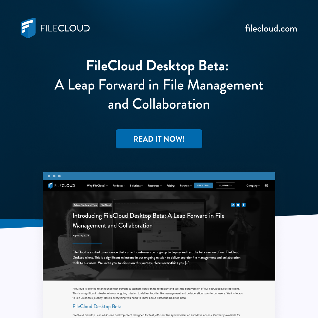 Introducing FileCloud Desktop Beta: A Leap Forward in File Management ...
