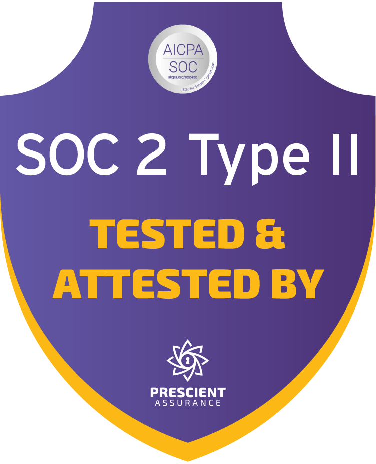 Prescient Security badge image for SOC 2 Type 2 audit of FileCloud and Signority