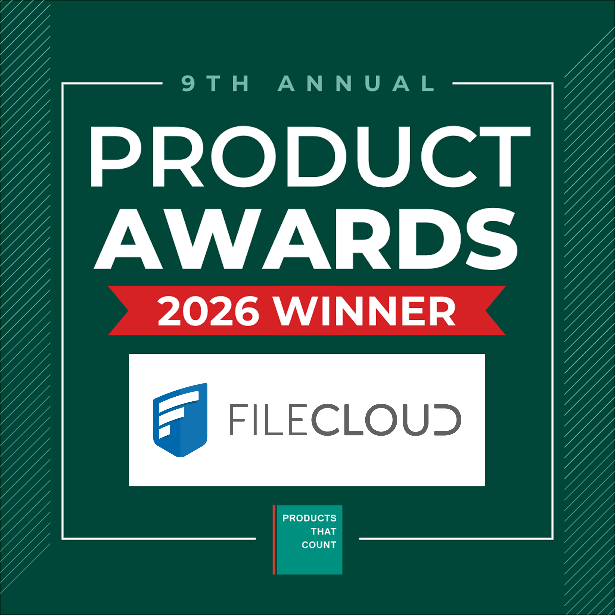 Products That Count Q2 Award - FileCloud